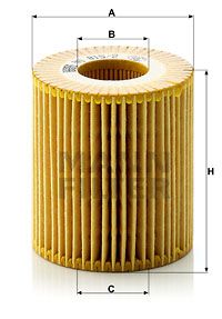 MANN-FILTER Ölfilter (HU 815/2 x) Thumbnail
