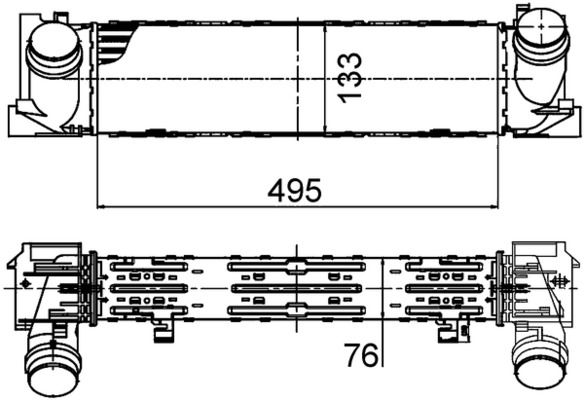 MAHLE Ladeluftkühler (CI 393 000P) Thumbnail