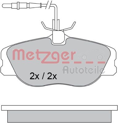 METZGER Bremsbelagsatz, Scheibenbremse (1170386)