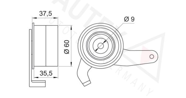 AUTEX Spannrolle, Zahnriemen (641200)