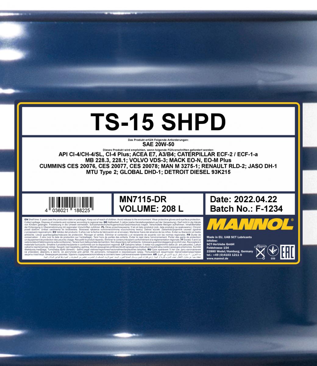 MN TS-15 20W-50 SHPD