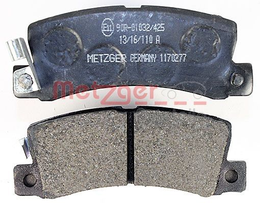 METZGER Bremsbelagsatz, Scheibenbremse (1170277) METZGER Bremsbelagsatz, Scheibenbremse (1170277)