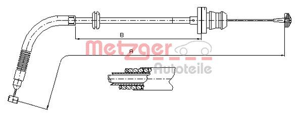 METZGER Gaszug (413.25) 4250032410827 413.25