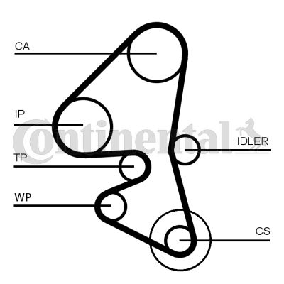 CONTINENTAL CTAM Wasserpumpe + Zahnriemensatz (CT1162WP5)