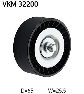 SKF Umlenk-/Führungsrolle, Keilrippenriemen (VKM 32200)
