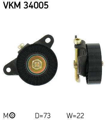 SKF Spannrolle, Keilrippenriemen (VKM 34005)