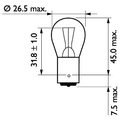PHILIPS Glühlampe, Blinkleuchte (13498B2)