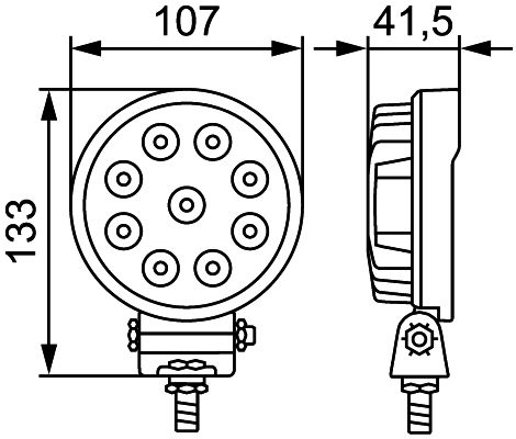 HELLA Arbeitsscheinwerfer (1G0 357 101-012)