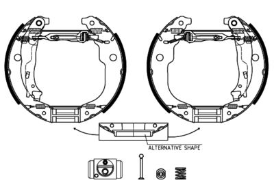 HELLA Bremsbackensatz (8DB 355 022-951)