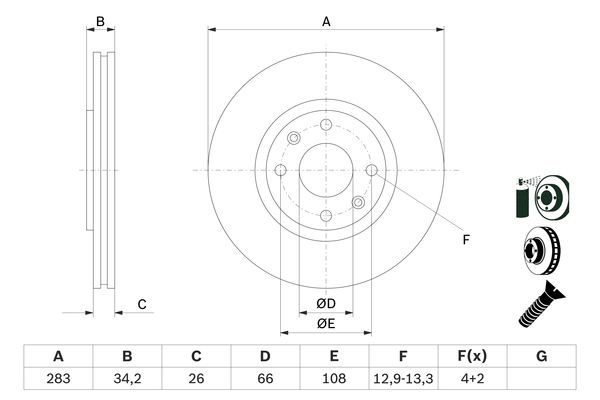 BOSCH Bremsscheibe (0 986 478 979) BOSCH Bremsscheibe (0 986 478 979)