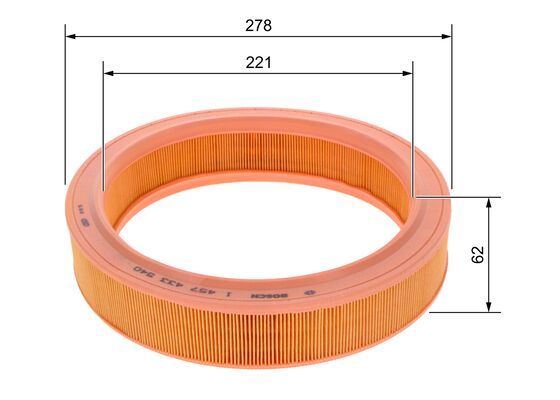 BOSCH Luftfilter (1 457 433 540) BOSCH Luftfilter (1 457 433 540)