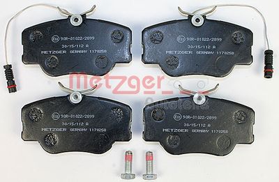 METZGER Bremsbelagsatz, Scheibenbremse (1170258)