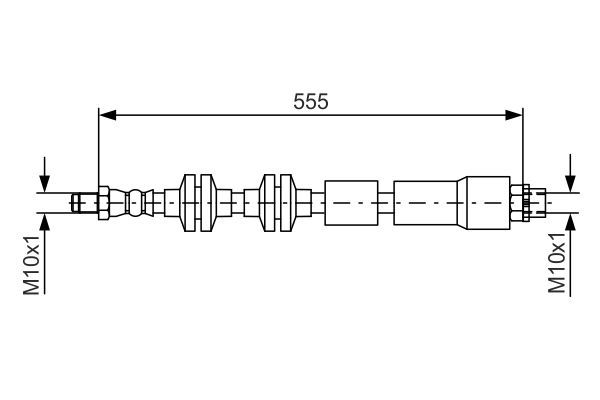 BOSCH Bremsschlauch (1 987 481 569)