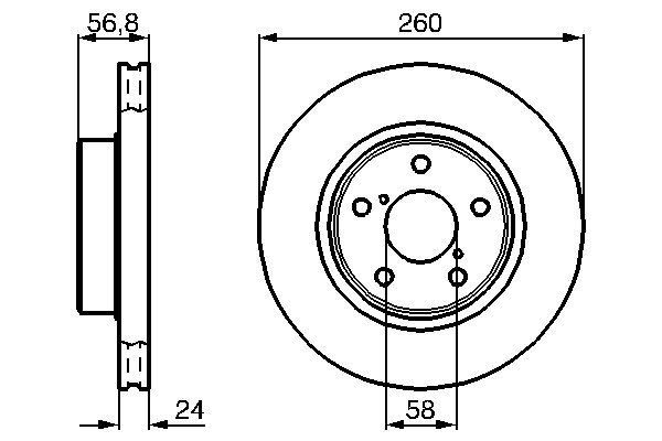 BOSCH Bremsscheibe (0 986 478 293)