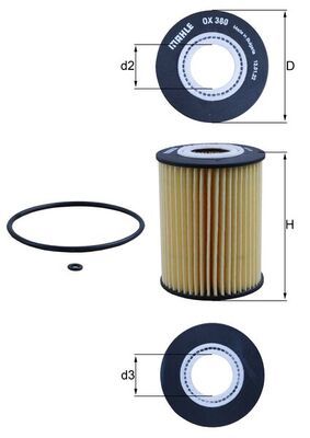 KNECHT Ölfilter (OX 380D)
