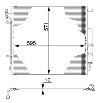 MAHLE Kondensator, Klimaanlage (AC 734 000P) MAHLE Kondensator, Klimaanlage (AC 734 000P)