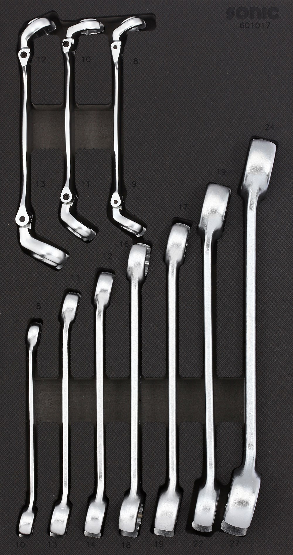 1/3 SFS Hydraulikschlüssel-Satz, 10-tlg.