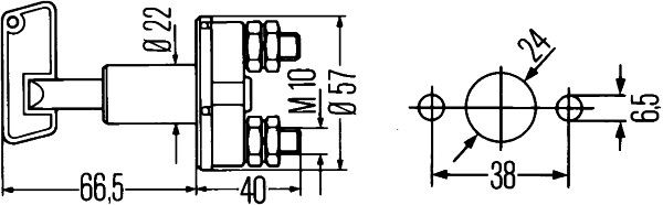 HELLA Hauptschalter, Batterie (6EK 002 843-001)