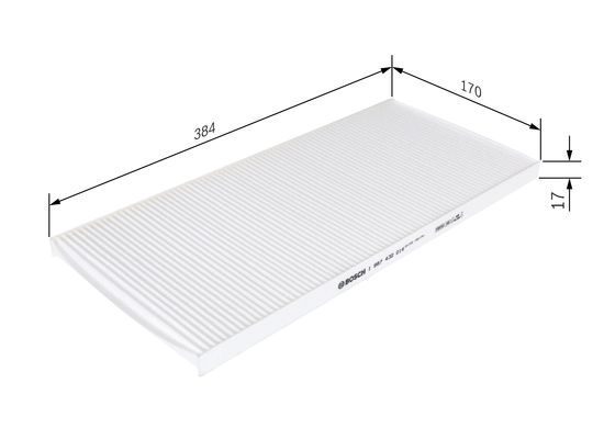 BOSCH Filter, Innenraumluft (1 987 432 014)