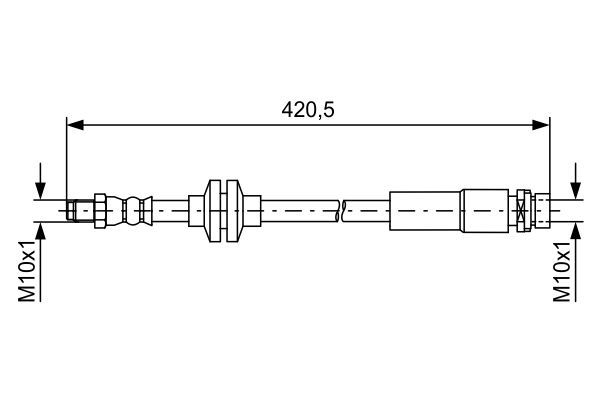 BOSCH Bremsschlauch (1 987 481 739)