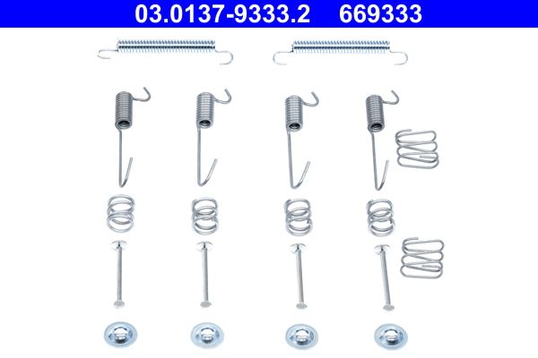 ATE Zubehörsatz, Feststellbremsbacken (03.0137-9333.2)