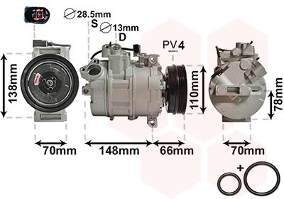 VAN WEZEL Kompressor, Klimaanlage (0300K226)