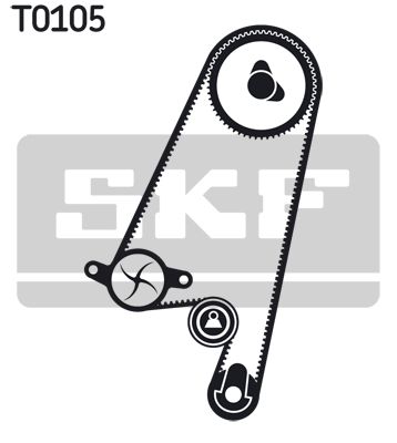 SKF Wasserpumpe + Zahnriemensatz (VKMC 05402)