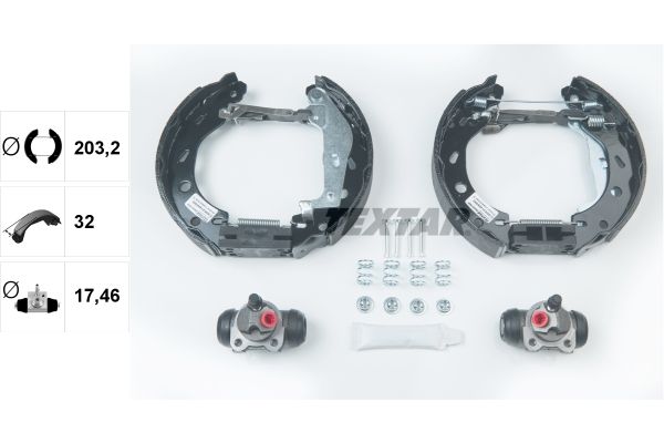 TEXTAR Bremsbackensatz (84057400)