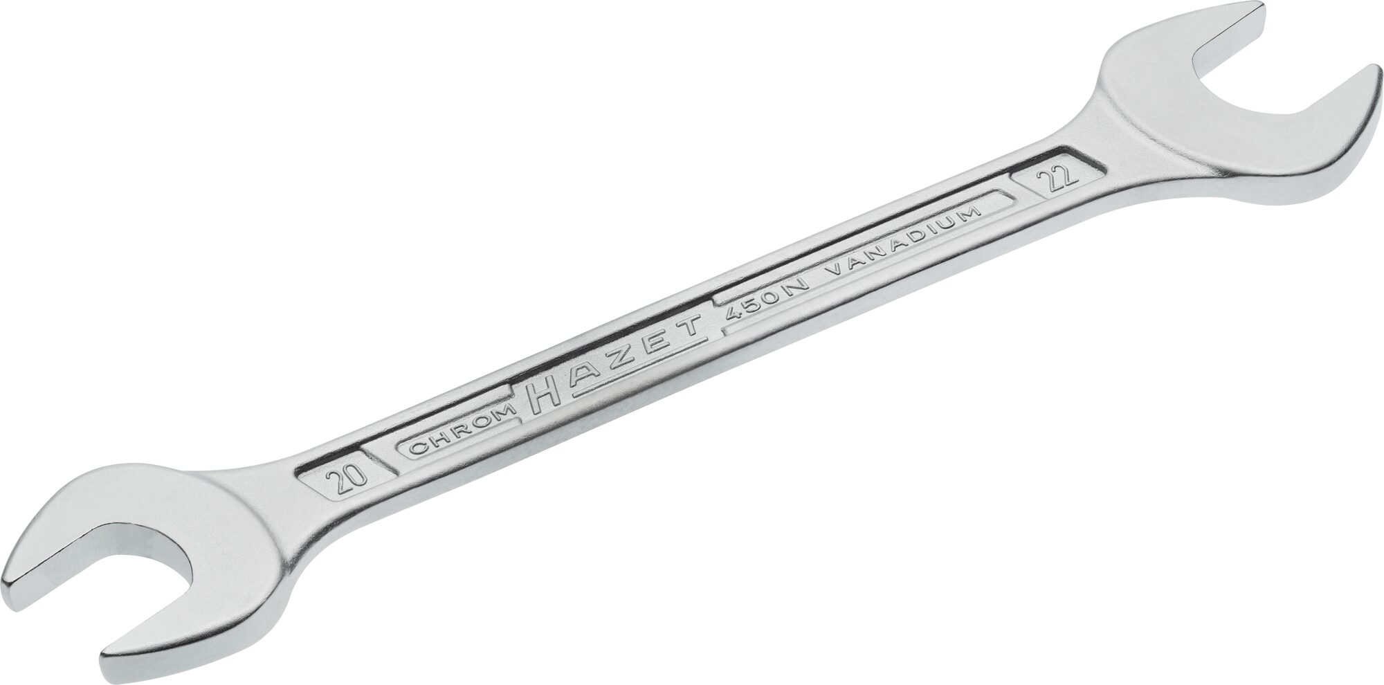 HAZET Doppel-Maulschlüssel 450N-20X22 ∙ Außen-Sechskant Profil ∙ 20 x 22 mm