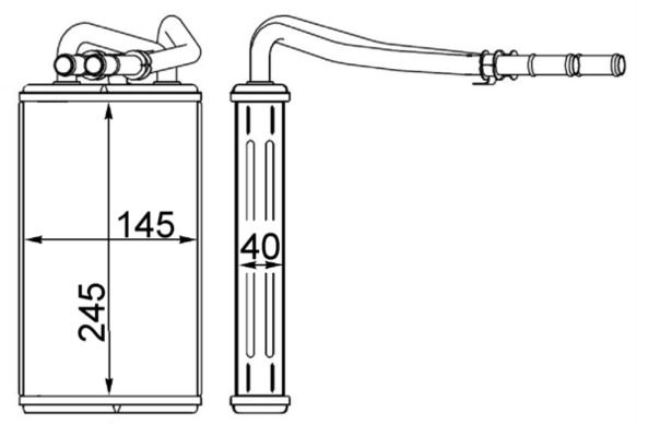 MAHLE Wärmetauscher, Innenraumheizung (AH 227 000S) Thumbnail