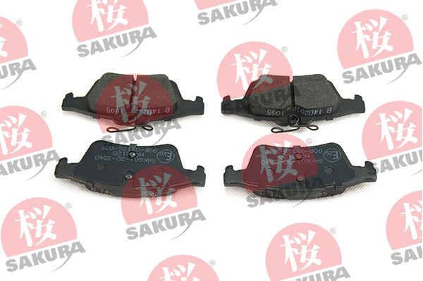 SAKURA Bremsbelagsatz, Scheibenbremse (601-30-3540)