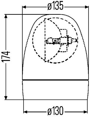 HELLA Rundumkennleuchte (2RL 007 337-021)