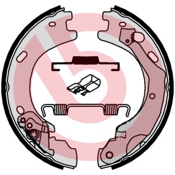 BREMBO Bremsbackensatz, Feststellbremse (S 44 510)