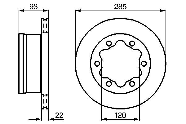 BOSCH Bremsscheibe (0 986 478 555) BOSCH Bremsscheibe (0 986 478 555)