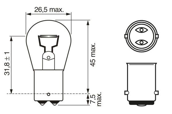 BOSCH Glühlampe, Blinkleuchte (1 987 302 261) BOSCH Glühlampe, Blinkleuchte (1 987 302 261)