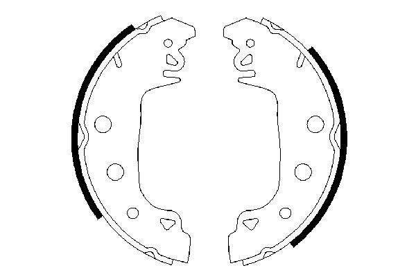 BOSCH Bremsbackensatz (0 986 487 546)
