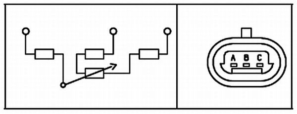 HELLA Sensor, Drosselklappenstellung (6PX 008 476-461) 4082300304459 6PX 008 476-461