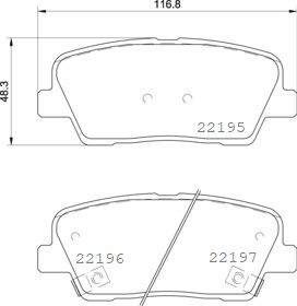 BREMBO Bremsbelagsatz, Scheibenbremse (P 30 105)