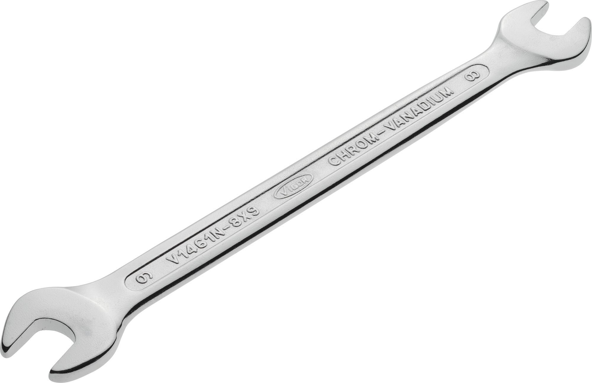 VIGOR Doppel-Maulschlüssel ∙ V1461N-8X9 ∙ Außen-Sechskant Profil ∙ 8 x 9 mm