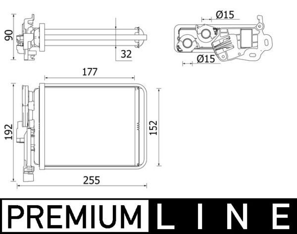 MAHLE Wärmetauscher, Innenraumheizung (AH 38 000P) Thumbnail
