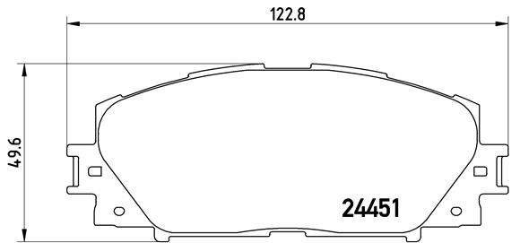 BREMBO Bremsbelagsatz, Scheibenbremse (P 83 141)