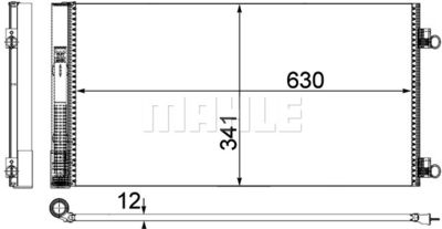 MAHLE Kondensator, Klimaanlage (AC 751 000P) MAHLE Kondensator, Klimaanlage (AC 751 000P)