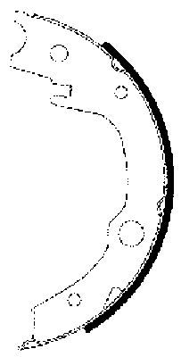 HELLA Bremsbackensatz, Feststellbremse (8DA 355 050-651) Thumbnail