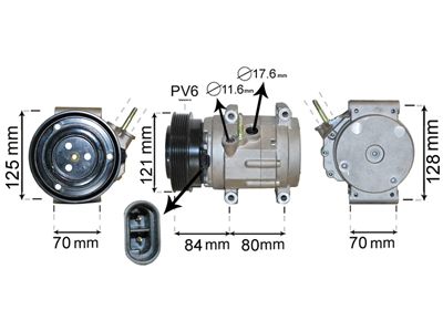 VAN WEZEL Kompressor, Klimaanlage (0800K037)