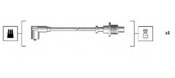 MAGNETI MARELLI Zündleitungssatz (941135160703)