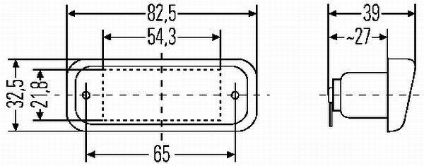HELLA Kennzeichenleuchte (2KA 005 049-011)