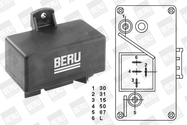 BorgWarner (BERU) Relais, Glühanlage (GR065) 4014427054009 GR065